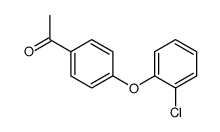 1-[4-(2-氯苯氧基)-苯基]-乙酮结构式