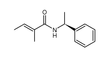 (S,E)-2-methyl-N-(1-phenylethyl)but-2-enamide结构式