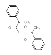 Acetamide,N-methyl-2-[(methylphenylamino)sulfonyl]-N-phenyl-结构式