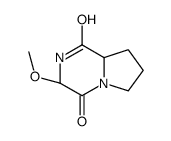 (3R-顺式)-(9CI)-六氢-3-甲氧基吡咯并[1,2-a]吡嗪-1,4-二酮结构式