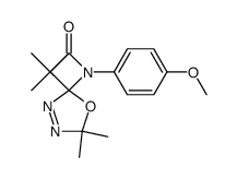 1,7,8-triaza-1-[4-methoxyphenyl]-3,3,6,6-tetramethyl-5-oxa-2-oxospiro[3,4]oct-7-ene Structure