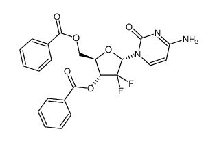 1'-表吉西他滨3',5'-二苯甲酸酯结构式