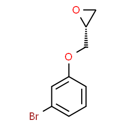 (2R)-2-[(3-溴苯氧基)甲基]-环氧乙烷结构式