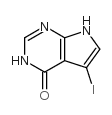 5-碘-3H-吡咯并[2,3-D]嘧啶-4(7H)-酮结构式