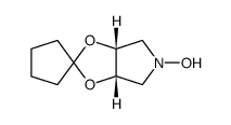 Spiro[cyclopentane-1,2-[4H-1,3]dioxolo[4,5-c]pyrrole], tetrahydro-5-hydroxy-, cis- (9CI)结构式