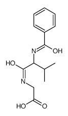 2-[(2-benzamido-3-methylbutanoyl)amino]acetic acid Structure