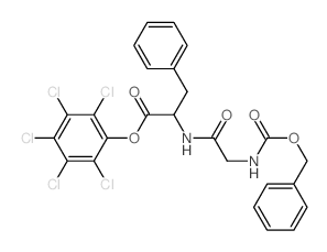 L-Phenylalanine,N-[N-[(phenylmethoxy)carbonyl]glycyl]-, pentachlorophenyl ester (9CI) Structure
