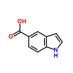 1H-吲哚-5-羧酸结构式