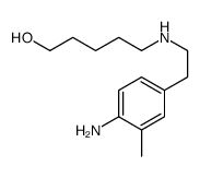 5-[2-(4-amino-3-methylphenyl)ethylamino]pentan-1-ol Structure