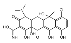 (4S,6S,12aR)-7-chloro-4-(dimethylamino)-1,6,10,11,12a-pentahydroxy-6-methyl-3,12-dioxo-4,4a,5,5a-tetrahydrotetracene-2-carboxamide结构式