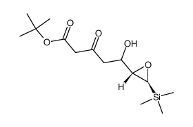 tert-butyl 5-hydroxy-3-oxo-5-((2S,3S)-3-(trimethylsilyl)oxiran-2-yl)pentanoate Structure