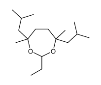 2-ethyl-4,7-dimethyl-4,7-bis(2-methylpropyl)-1,3-dioxepane Structure