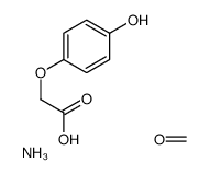 azane, formaldehyde, 2-(4-hydroxyphenoxy)acetic acid Structure