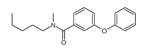 N-methyl-N-pentyl-3-phenoxybenzamide结构式