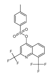 2,8-bis(trifluoromethyl)quinolin-4-yl 4-methylbenzenesulfonate Structure