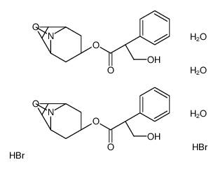 (-)-scopolamine hydrobromide sesquihydrate结构式