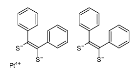 二-(二硫代苯偶酰)-铂结构式
