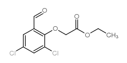 2-(2,4-二氯-6-甲酰基苯氧基)乙酸乙酯结构式
