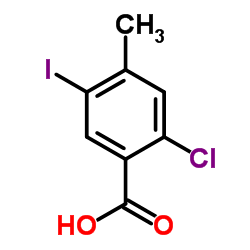 2-Chloro-5-iodo-4-methylbenzoic acid Structure