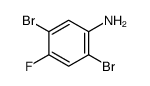 2,5-二溴-4-氟苯胺结构式