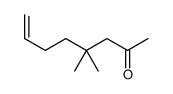 4,4-dimethyloct-7-en-2-one结构式