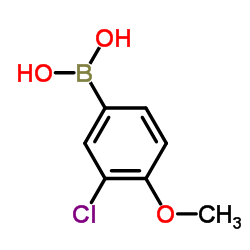 (3-Chloro-4-methoxyphenyl)boronic acid structure