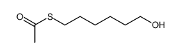 S-(6-hydroxy-hexyl) thioacetate结构式