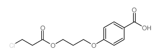 4-[3-(3-氯-1-氧代丙氧基)丙氧基]苯甲酸结构式