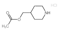 4-Piperidinylmethyl acetate hydrochloride Structure