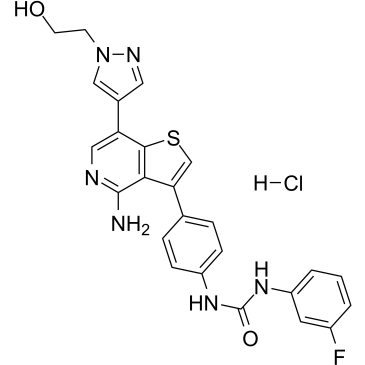 Ilorasertib hydrochloride Structure
