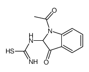 (1-acetyl-3-oxo-2H-indol-2-yl)thiourea结构式