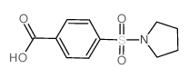 4-(吡咯烷-1-基磺酰基)苯甲酸结构式