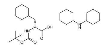 叔丁氧羰酰基D-Β环己基丙氨酸二环己胺盐结构式