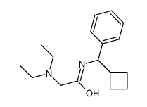 N-(alpha-Cyclobutylbenzyl)-2-(diethylamino)acetamide结构式