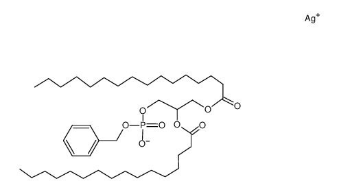 Silver Benzyl 2,3-Di-O-palmitoyl-D,L-glycerol 1-Phosphate Structure