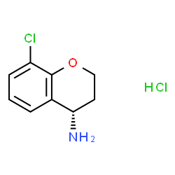 (S)-8-氯苯并二氢吡喃-4-胺盐酸盐结构式