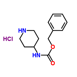 Benzyl 4-piperidinylcarbamate hydrochloride (1:1) Structure