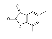 7-iodo-5-methyl-1H-indole-2,3-dione Structure