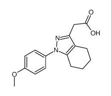 2-[1-(4-methoxyphenyl)-4,5,6,7-tetrahydroindazol-3-yl]acetic acid Structure