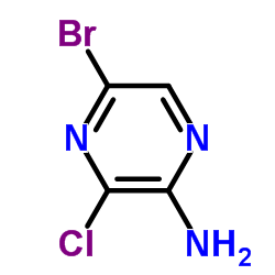 5-Bromo-3-chloropyrazin-2-amine structure