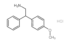 2-(4-甲氧基苯基)-2-苯基乙胺盐酸盐结构式