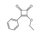 3-ethoxy-4-phenylcyclobut-3-ene-1,2-dione结构式