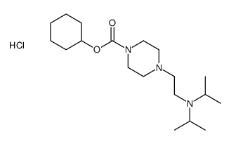cyclohexyl 4-[2-[di(propan-2-yl)amino]ethyl]piperazine-1-carboxylate,hydrochloride结构式