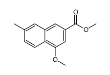 4-甲氧基-7-甲基-2-萘羧酸甲酯结构式