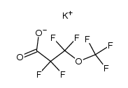 potassium perfluoro-β-methoxypropionate Structure