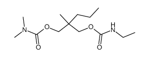 N,N-Dimethylcarbamic acid 2-(ethylcarbamoyloxymethyl)-2-methylpentyl ester structure