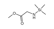 N-(Trimethylsilyl)glycine methyl ester Structure