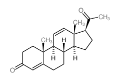 孕甾-4,11-二烯-3,20-二酮结构式