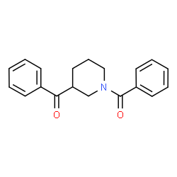 PIPERIDINE-1,3-DIYLBIS(PHENYLMETHANONE) Structure