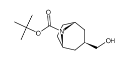 外-8-boc-8-氮杂双环[3.2.1]辛烷-3-甲醇结构式